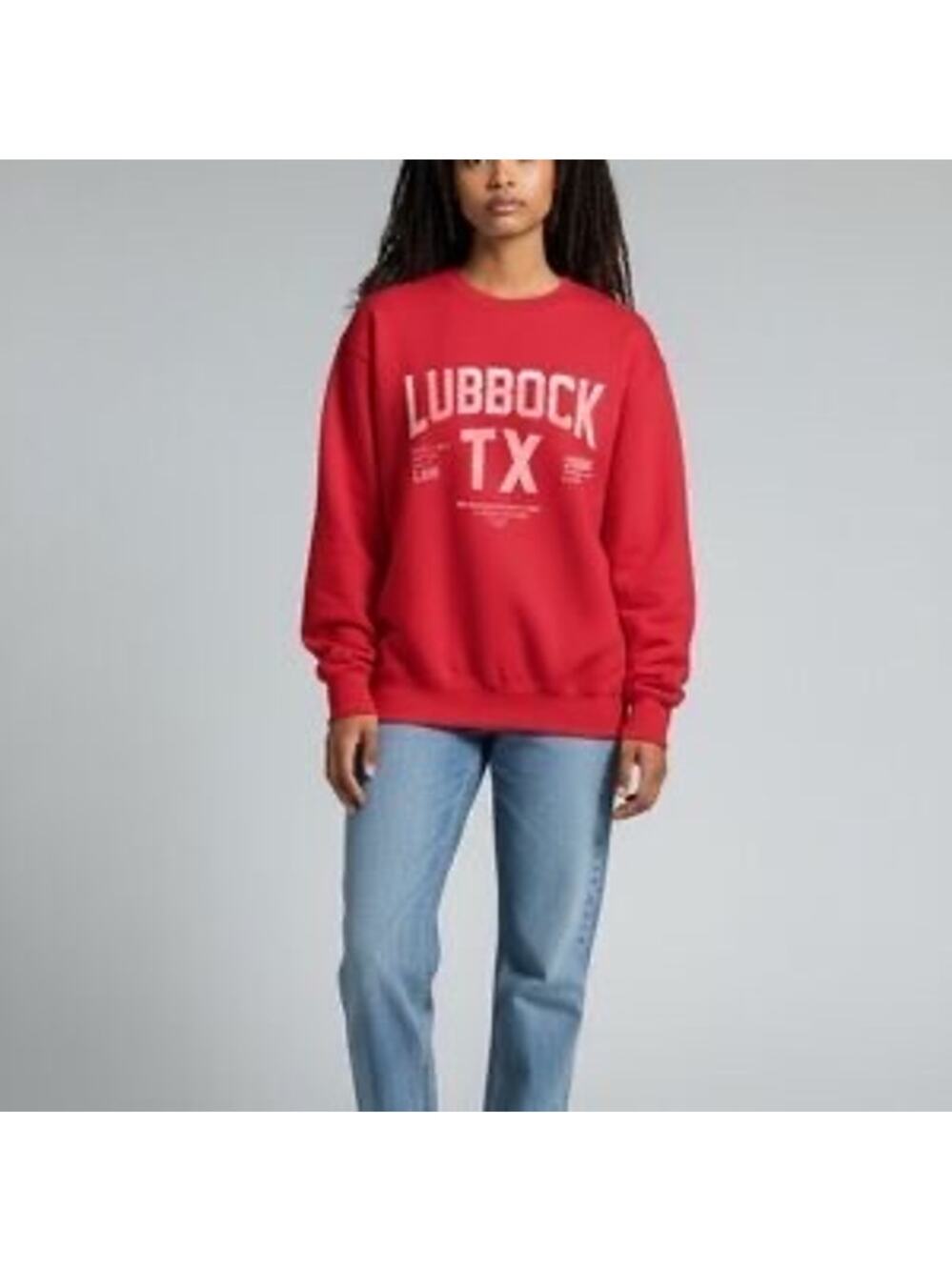 NWT The Laundry Room Lubbock Sweatshirt, Red, Large
